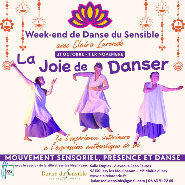 FLYER  LA JOIE DE DANSER- Claire Laronde - carre